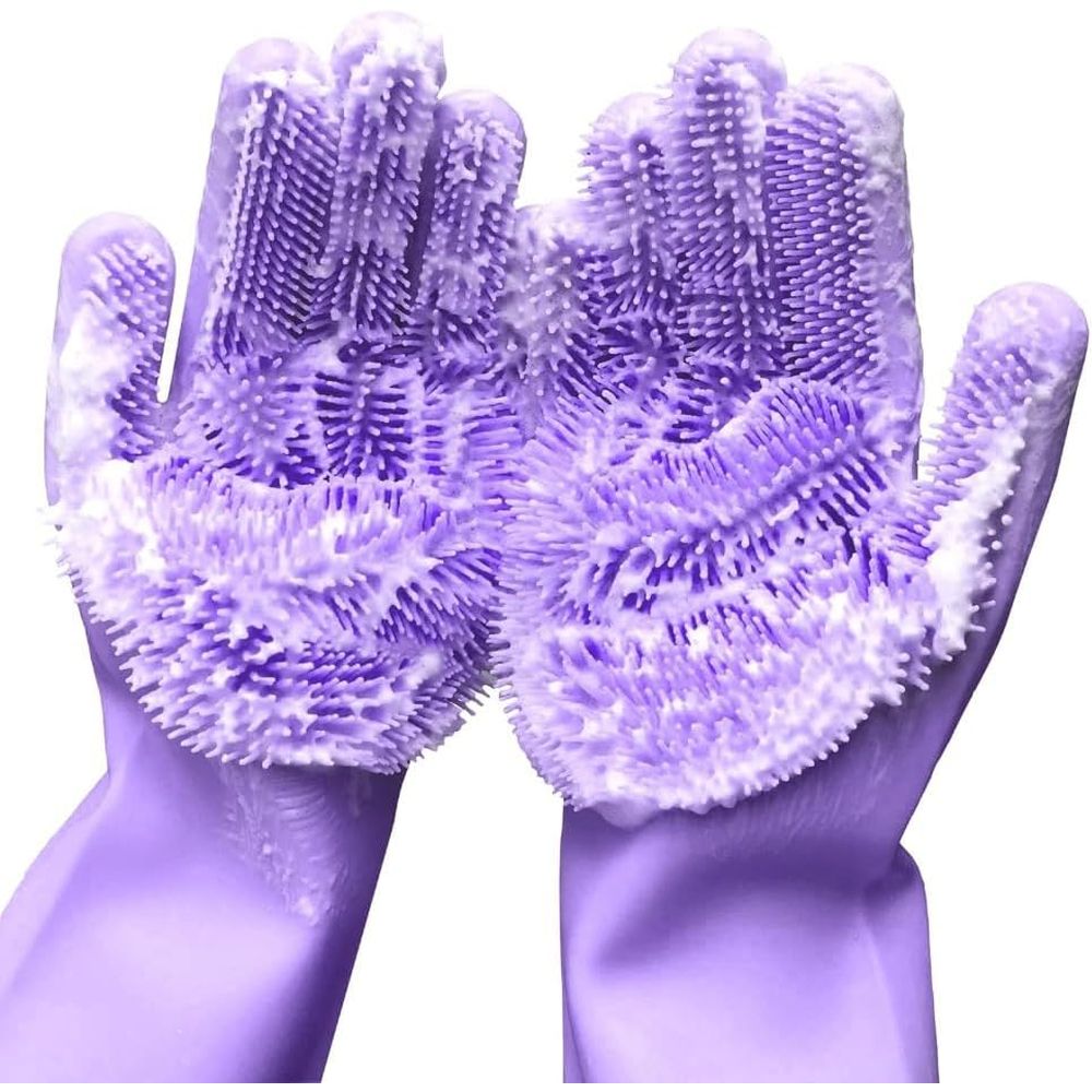 Pet Grooming Glove - Dishwashing Gloves, Pet Grooming Scrubber, Dish