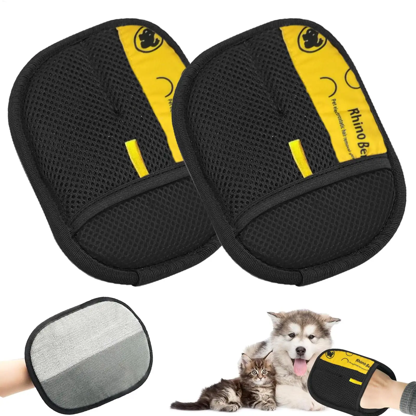 2pcs Cat Grooming Gloves Elect - огляд і ціна Pet Grooming Glove