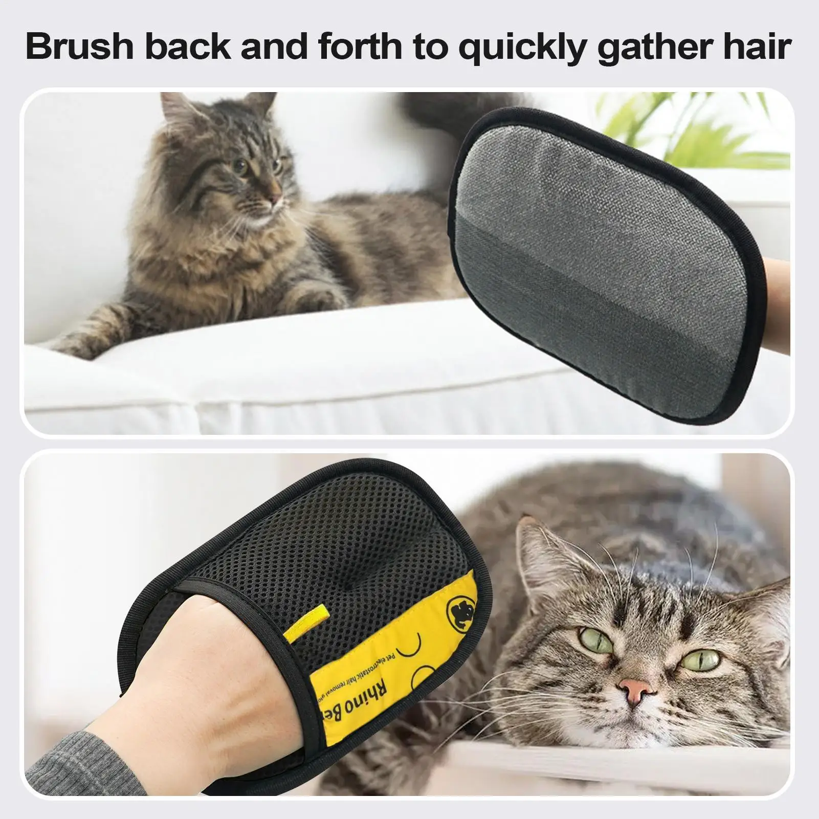 2pcs Cat Grooming Gloves Elect - огляд і ціна Pet Grooming Glove