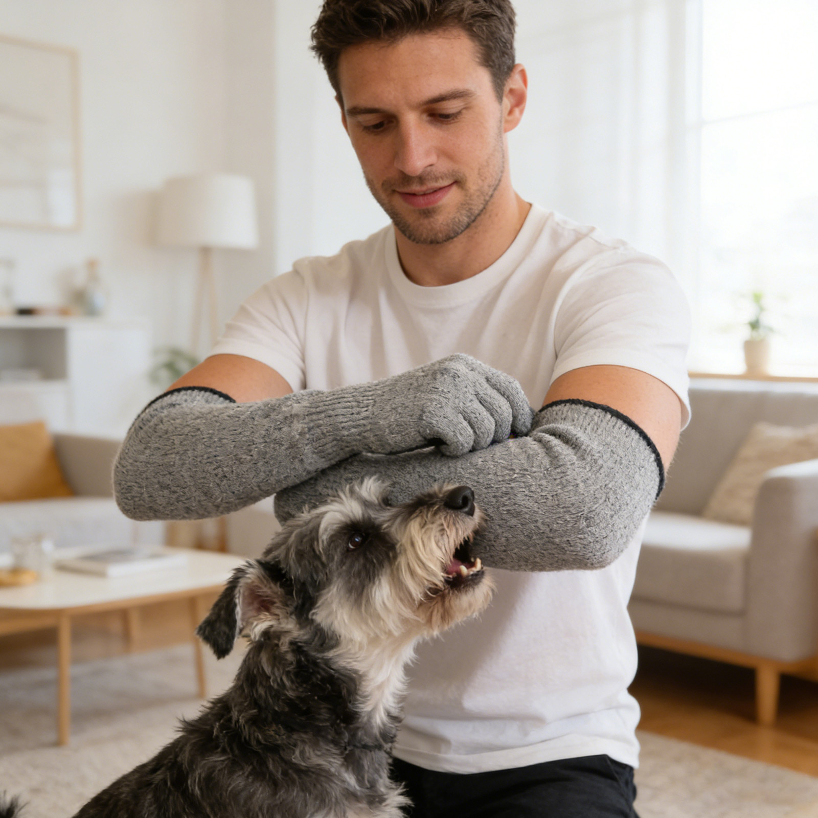 Long Cuff Protective Pet Glove - огляд і ціна Pet Grooming Glove